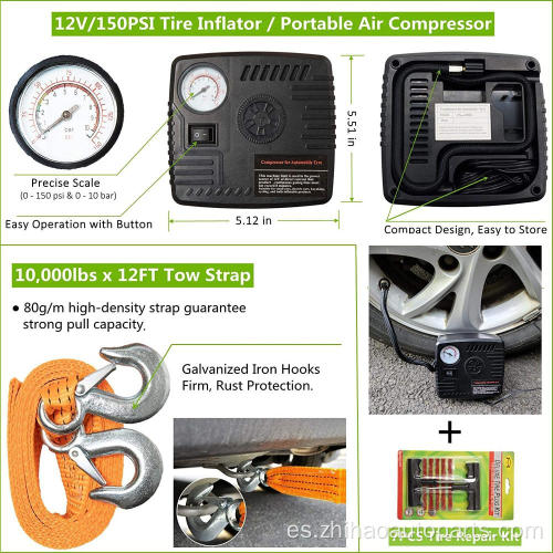 Kit de herramientas de seguridad para vehículos en carretera